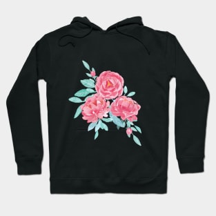 Pink romantic floral bouquet Hoodie